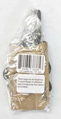Hide & Drink Leather Luggage Tag Leaf Dark Jade Suitcase Identify Baggage Label
