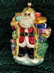 Radko Gifted St NICK Ornament 99-495-0 Gold Trim