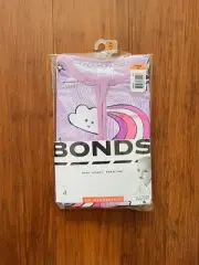 Bonds Baby Girl Purple Cloud Rainbow Zip Wondersuit Size 00 BNIP