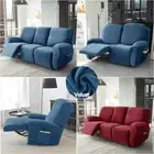 Velvet Recliner Chair Cover Elastic All-inclusive Sofa Covers for Living Room