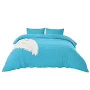 Duvet Doona Quilt 1800TC Cover Set Pillowcase Bed Turquoise