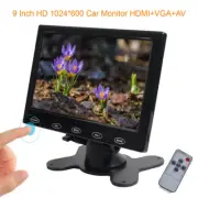 US-9'' TFT LCD HDMI VGA AV Monitor Car Display 1024*600 for Raspberry Pi 2/3 B+