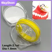 Dental Rubber Dam Stabilizing Cord 1.8mm Wedges Line Clamps Sheets Elastic 2.1 m
