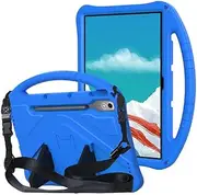[Jarttarn] Compatible with Lenovo Tab P12 12.7 inch 2023 (TB-370FU/TB-371FC) Case, Kids Shockproof Handle Stand Tablet Cover Case for Lenovo Tab P12 with Shoulder Strap (Blue)