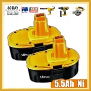 2X DC9096-2 18V 5.5Ah 18 Volt for Dewalt XRP Battery DC9098 DC9099 DW9096 NEW AU