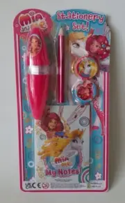 MIA AND ME Stationary Set 2021 Pink New M#KA917 STUDIO 100 Notebook Sharpener