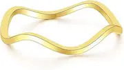 Jude Jewelers 2mm Stainless Steel Waved Shape Stackable Anniversary Wedding Band Promise Ring