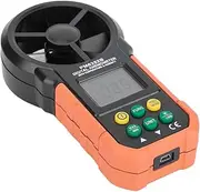 Digital Anemometer, Handheld Wind Speed Meter with Temperature, Humidity, Dew Point, Wet Bulb, Air Volume for Professional Measurement
