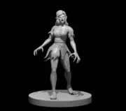 Vampire Spawn Female Mini - DND - Pathfinder - Dungeons & Dragons - RPG - Tablet