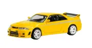 Pop Race PR64-53 Hong Kong Nissan GT-R R33 Nismo 400R Yellow 1:64