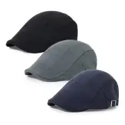 3Pcs Newsboy Cap for Men Classic Adjustable Flat Cap Ivy Gatsby Driving Cabbi...