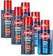 [Alpecin] Caffeine Shampoo C1 and Liquid | Natural Hair Growth for Men | Energizer for Strong Hair | Hair Care for Men Made in Germany | Set of 3x 250ml Shampoo and 3x 200ml Liquid