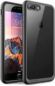 SUPCASE Unicorn Beetle Style Design for iPhone 8 Plus Case, Premium Hybrid Protective Clear Bumper Case [Scratch Resistant] for Apple iPhone 7 Plus 2016 / iPhone 8 Plus 2017 Release (Black)