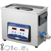 180W Ultrasonic Cleaner 6.5L Stainless Steel Timer Heater for Jewelry Watch