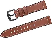 [CCACHE] 20mm 22mm Leather+Silicone Watch Band Straps Fit for Samsung Gear S3 Soft Watch Straps Fit for Huawei GT Waterproof(C,22mm)