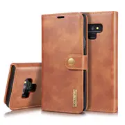 DG.Ming Samsung Galaxy Note 9 Detachable Wallet Folio Case Cover Note9 [Brown]