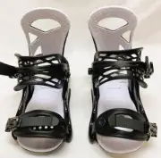 Burton Kid's Smalls REFLEX Snowboard Bindings Black Large NEW