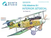 QTSQD32076 1:32 Quinta Studio Interior 3D Decal - Albatros D.I (ROD kit)