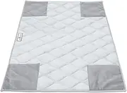 Paw Inspired PopCorner Guinea Pig Cage Liners | Washable Fleece Bedding or Pet Bed Mat for Small Animals | Super Absorbent Pee Pad with Reinforced Corners and Waterproof Bottom (C&C 2x3, Light Gray)