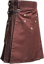 [McWilliams] ACTIVE MEN'S DELUXE BLACK SPORT UTILITY KILT