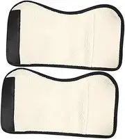 [Baluue] 1 Pair Cycling Ankle Support Winter Warmer Stand Green Tied Headband Crawling Light Bulb Bracket Heightened Heel Pad Men's Ankle Protection Hooks Imitation Cashmere Black