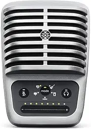 SHURE MV51 Digital Large-Diaphragm Condenser Microphone + USB, Lightning and USB-C Cable, Silver (MV51-DIG-A)
