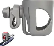 Bike Cup Holder - Large Caliber Drinks Holder | 360 Degrees Rotation Water Bottle Mount for Stroller, Bike, Wheelchair, Walker, Scooter