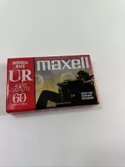 Maxell UR-60 Cassette Tape Normal Bias 60 Minutes 90m New Sealed