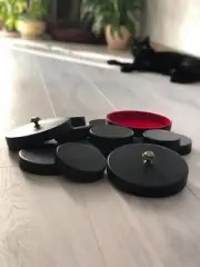 Custom leather Lens Cap 60 - 70mm