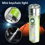 USB Rechargeable LED Flashlight Lamp Mini Pocket Camping Torch Light Portable