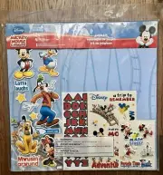 Disney Mickey Mouse & Friends 12 Papers Scrapbook Kit 4 Sticker Sheets