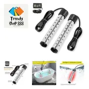 Portable Immersion Water Heater with Stainless Steel Cover, Quick Heating Imm...