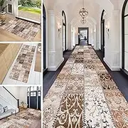 Long Hallway Runner Rugs Washable 1m 1.5m 2m 2.5m 3m 3.5m 4m 4.5m 5m 6m Long Narrow Carpet Runner Rug for Hall Bedroom Kitchen Entry Corridor Balcony MARXAN(2ft×9.8ft/60×300cm)