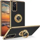 For Samsung Galaxy S20 FE Case Soft Silicone TPU Cover With Golden Edge Plating