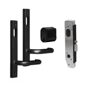 Lockwood 3782 Narrow Mortice Lock Kit Matt Black Double Cylinder 3782KIT01MBK