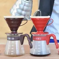 在飛比找PChome商店街優惠-2色 日本原裝 HARIO V60 濾泡咖啡壺組1~4杯 7