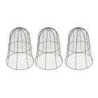 10 Packs Black Garden Chicken Wire Cloche Cover With Top Hook Bell Shape