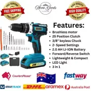 24Pcs 21V Cordless Drill Driver Set Household Hand Tool Kit,25Nm Variable Speed