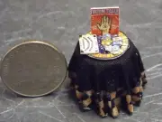 Dollhouse Miniature Halloween Fortune Teller Table Top 1:48 1/4 inch scale B151