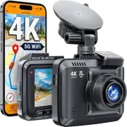 ROVE R2-4K PRO Dash Cam, Built-in GPS, 5G WiFi Camera for Cars, Black