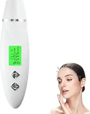 Skin Moisture Analyzer, Water Oil Tester for Skin Care, Digital LCD Display Face Skin Sensor Tester, Face Moisture Water Analyzer, Portable Skin Analyzer for Home Beauty Salon