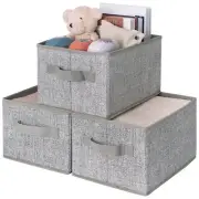 Closet Storage Bins, Storage Baskets for Shelves, Fabric Storage Bins with Ha...