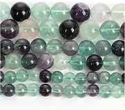 [Niviora] ZBSS Natural Stone Beads Glossy Purple Emerald Gem Loose Beads for Jewelry Making Needlework DIY Bracelet Strand 4-10 MM 0913 (Color : H7119, Item Diameter : 4mm About 92 pcs)