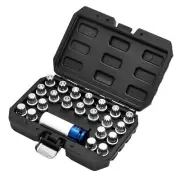Draper VAG Locking Wheel socket Set 23 Piece Includes 1/2"D 17mm socket 13600