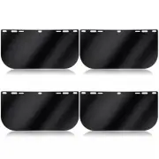 4 Pack Face Shield Replacement Lens, 15.5'' x 8'' Tinted Full Face Shield Com...