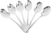 Cabilock Dinner Stainless Steel Dinner Spoons Large Spoon Shape for Optimal Serving Family Size
