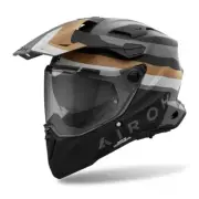 AIROH COMMANDER 2 DOOM MATT GOLD ADV MOTORCYCLE HELMET HACOM2084 Size Medium