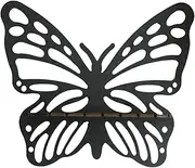 shpuuyy Butterfly Floating Shelf - Bohemian Wooden Butterfly Rustic Decor Holder - Butterfly Shape Storage Rack Wood Wall Decor for Bedroom Bathroom Living Room Decor Storage