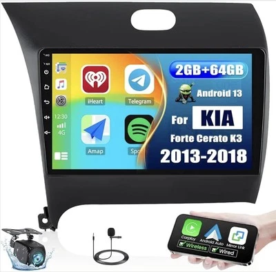 9" CarPlay For 2013-2018 KIA Forte Cerato K3 Android Car Radio Stereo GPS