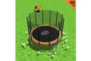 Blizzard 10ft Trampoline with Basketball set Orange